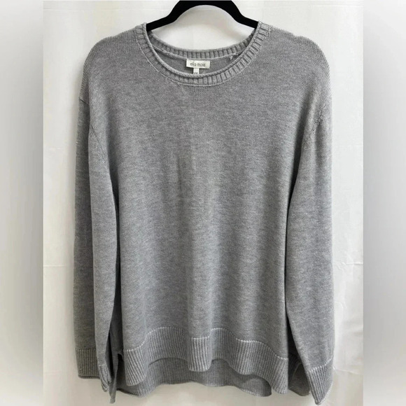 Ella Moss Women's Crewneck Cozy Long Sleeve Sweater - Picture 4 of 11